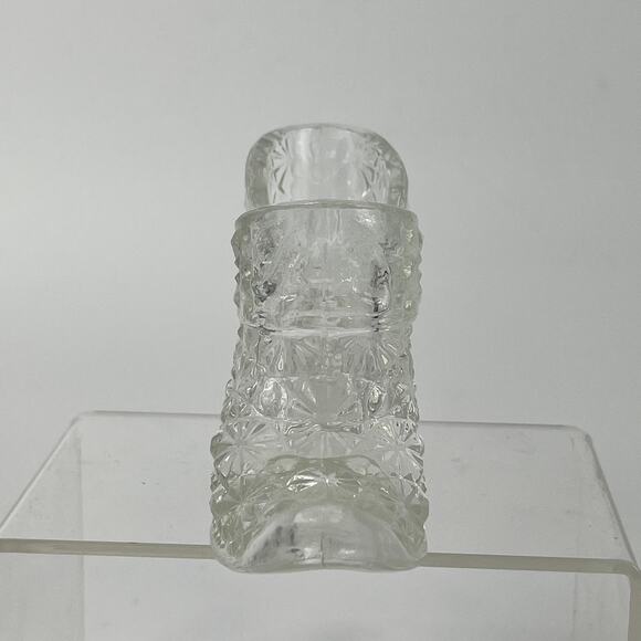 Fenton Daisy and Button High Heel Glass Shoe Slipper MCM Fashion Gift Vintage - Picture 2 of 6